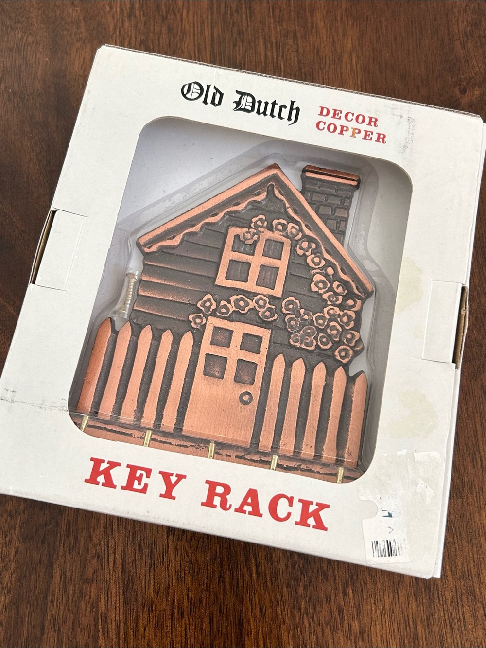 New Old Stock Old Dutch Decor Copper Key Rack
